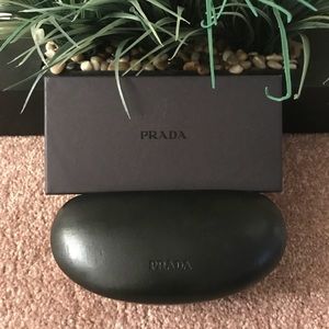 Prada box and sunglasses case